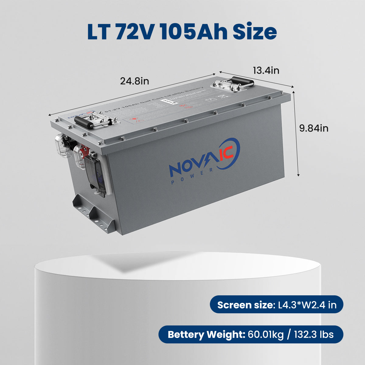 Novaic LT 36/48/72V 105Ah Lifepo4 Golf Cart Lithium Battery - Novaic