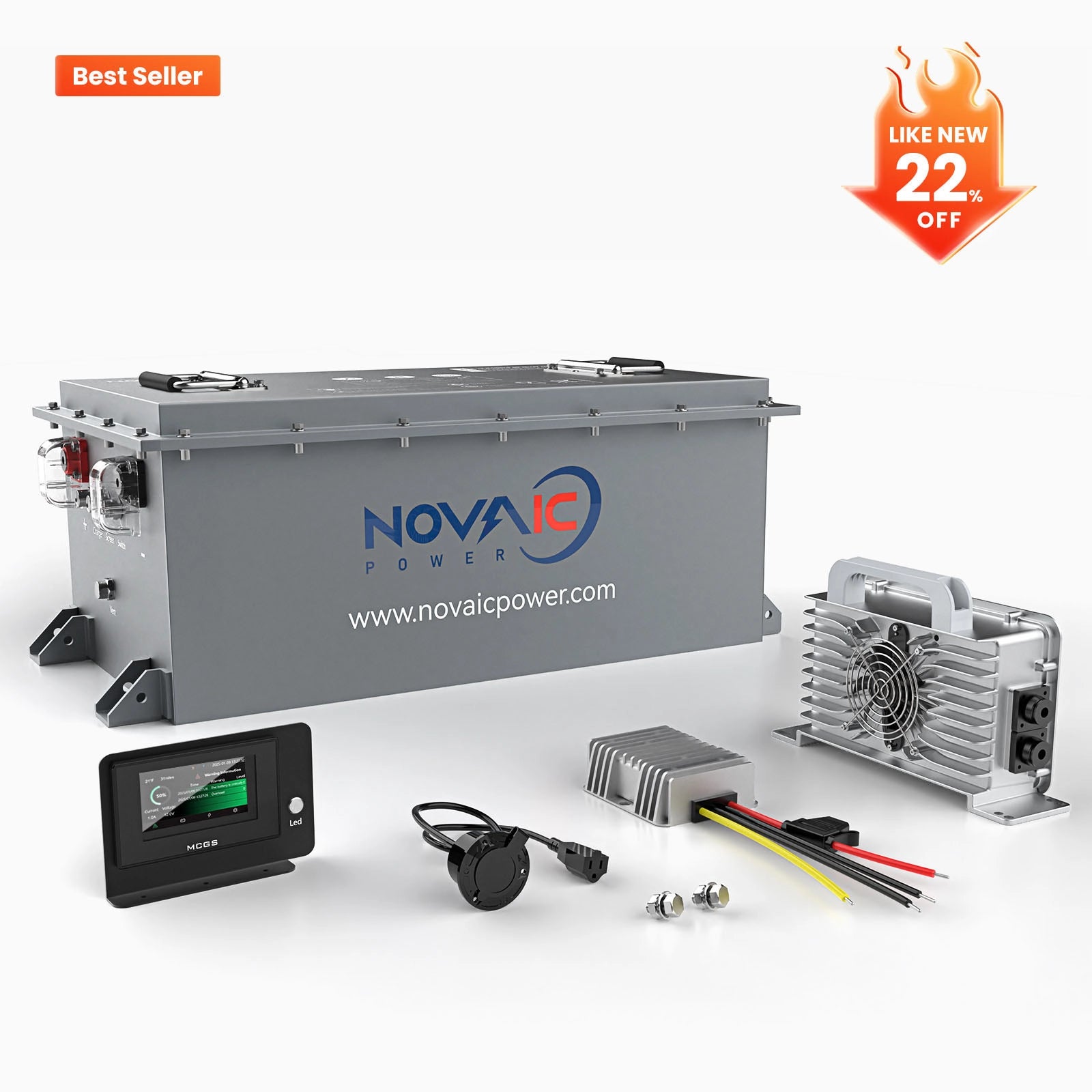 Novaic GR Plus 48V 105Ah Lifepo4 Golf Cart Lithium Battery (like new)