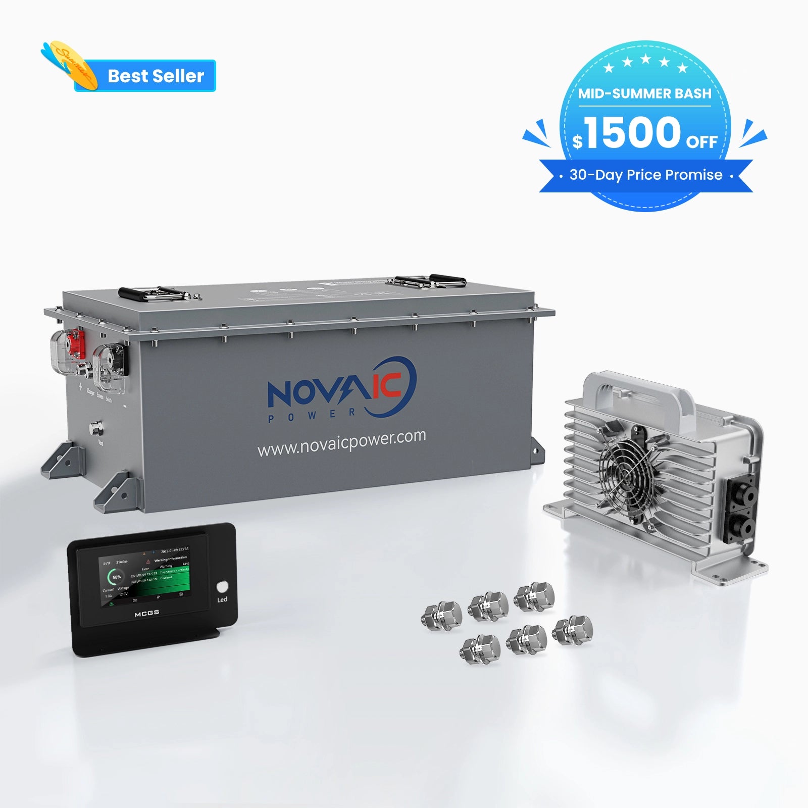 Novaic GR 48V 105Ah Lifepo4 Golf Cart Lithium Battery - Novaic