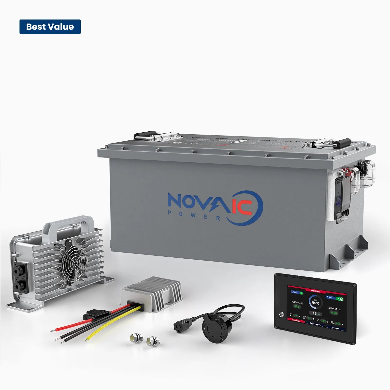 Novaic LT 72V 105Ah Lifepo4 Golf Cart Lithium Battery - Novaic