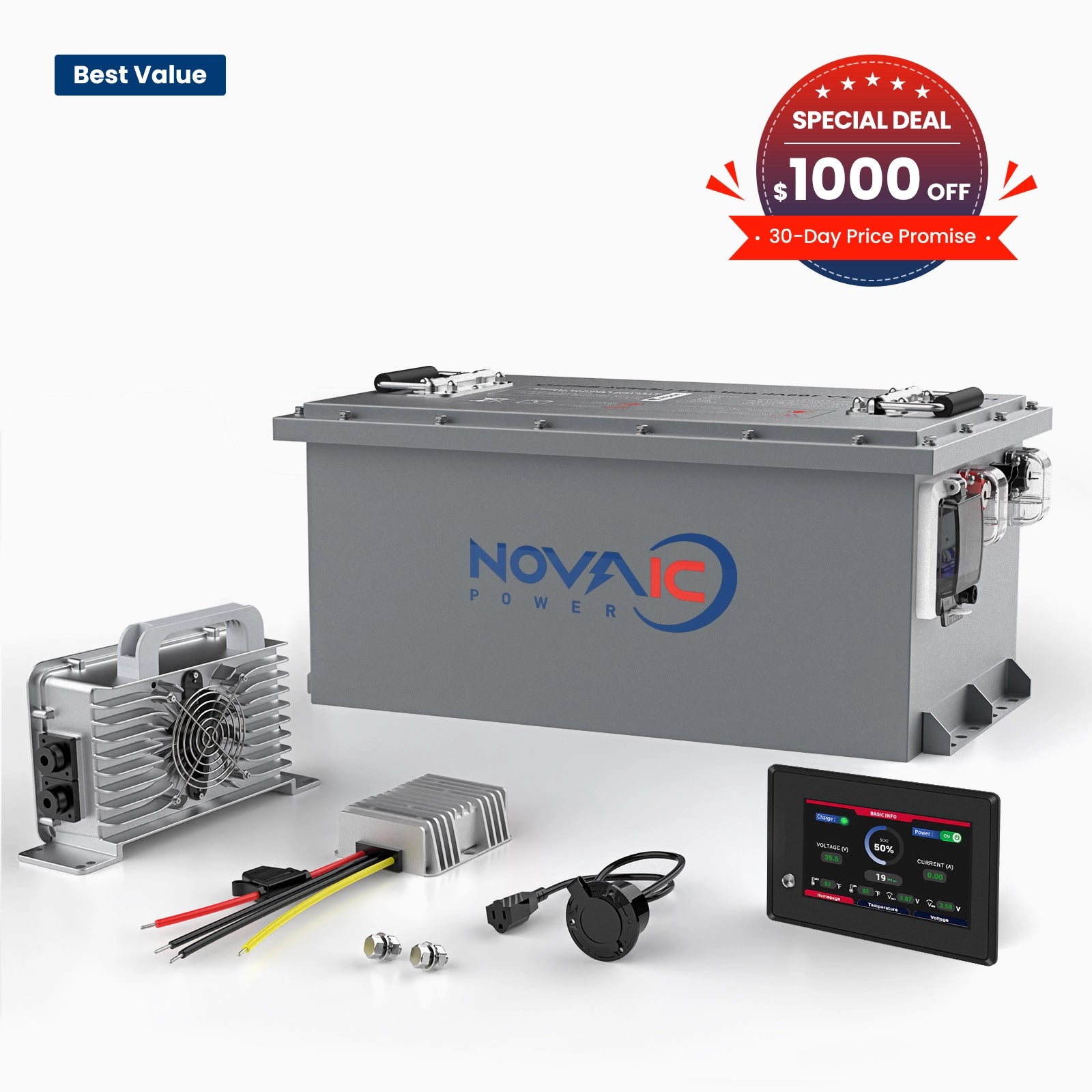 Novaic LT 48V 105Ah Lifepo4 Golf Cart Lithium Battery