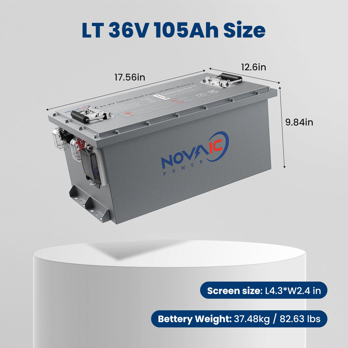 Novaic LT 36/48/72V 105Ah Lifepo4 Golf Cart Lithium Battery - Novaic