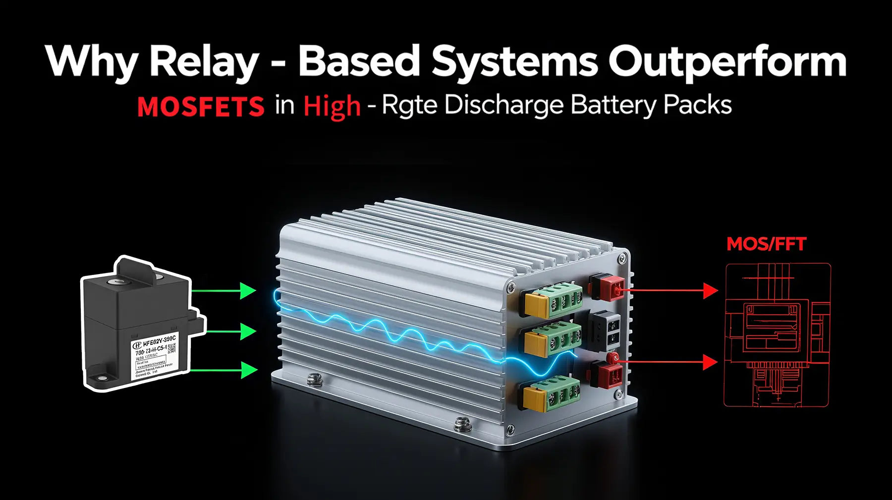 Why Relay-Based Systems Outperform MOSFETs in High-Rate Discharge Battery Packs