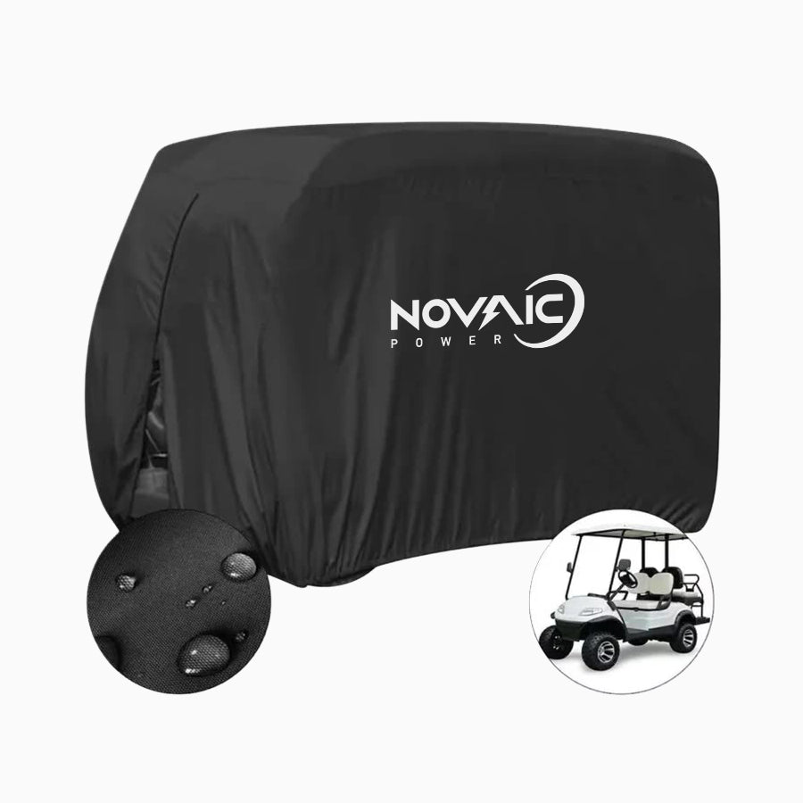 Novaic 2/4/4+2 Passenger Golf Cart Black Cover