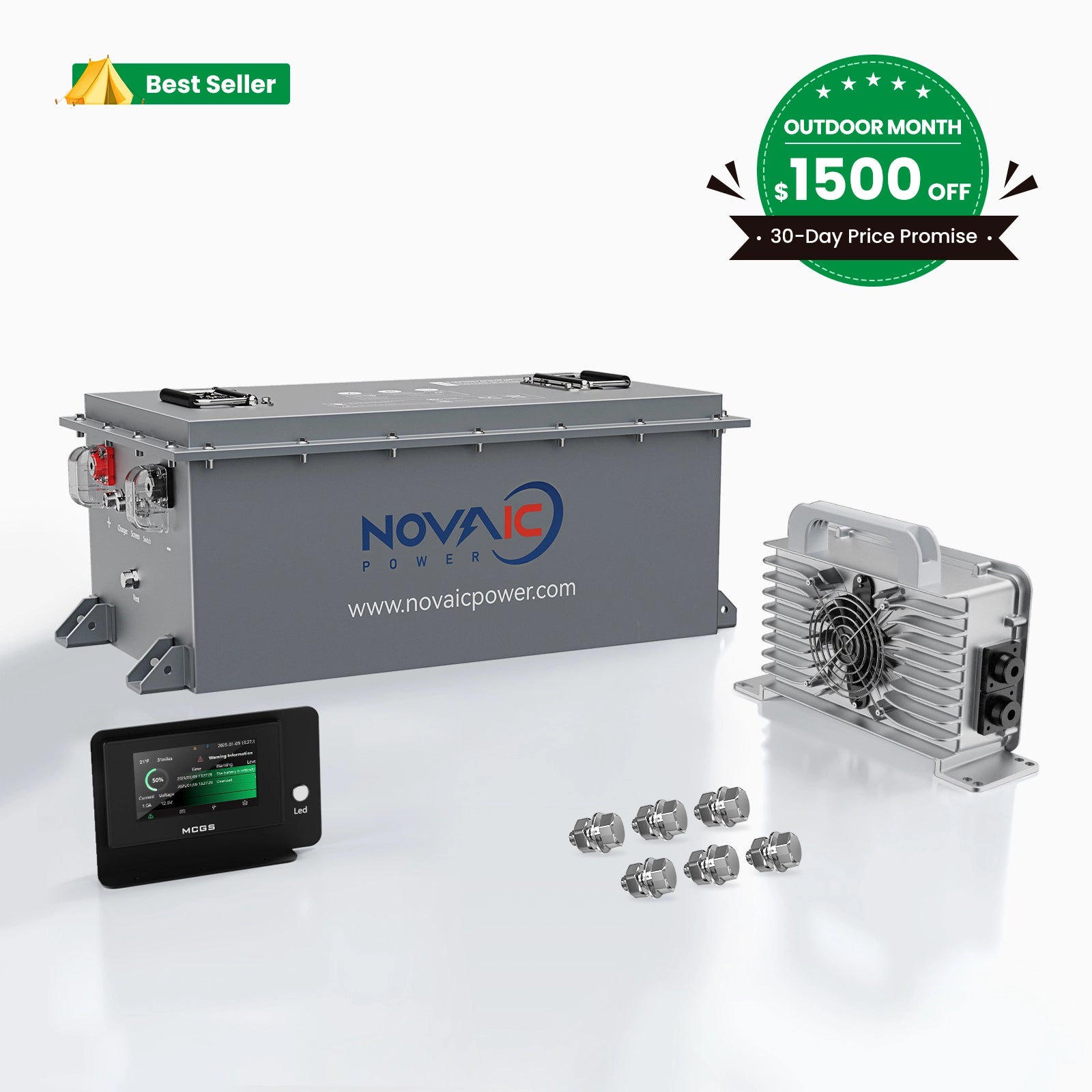 Novaic GR 48V 105Ah Lifepo4 Golf Cart Lithium Battery - Novaic