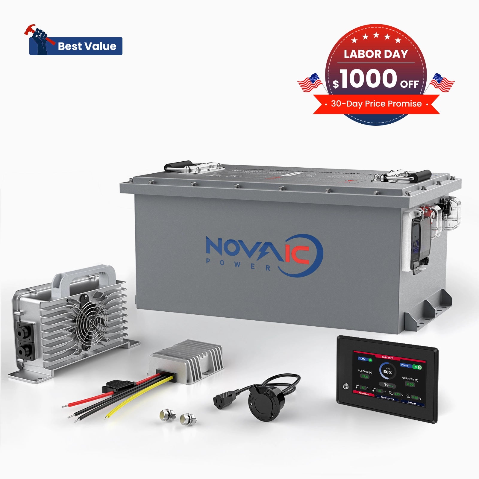 Novaic LT 48V 105Ah Lifepo4 Golf Cart Lithium Battery