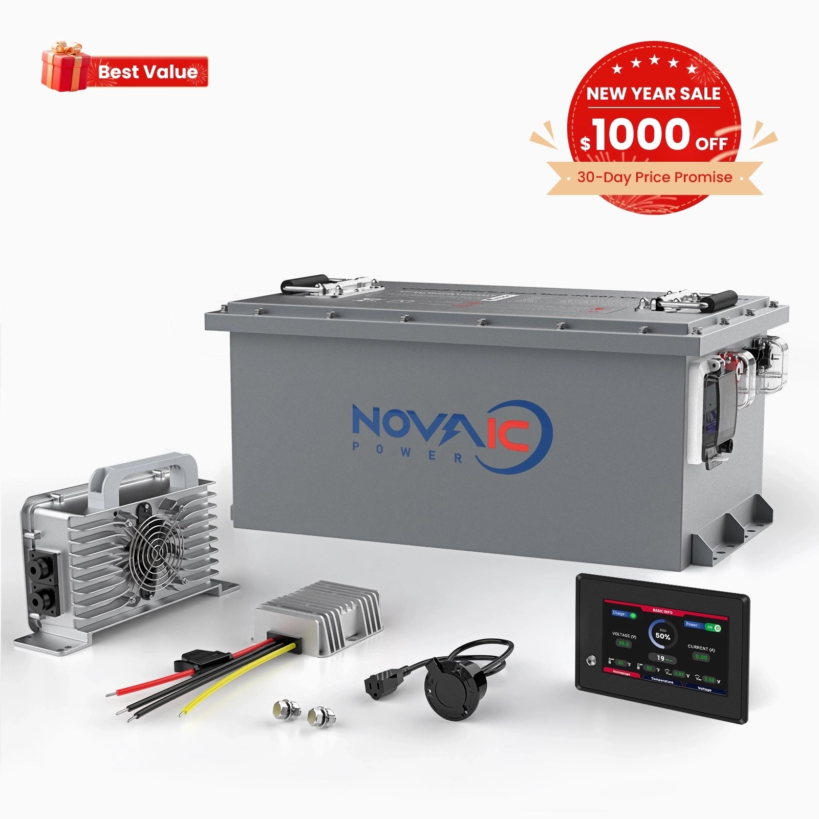 Novaic LT 36V 105Ah Lifepo4 Golf Cart Lithium Battery