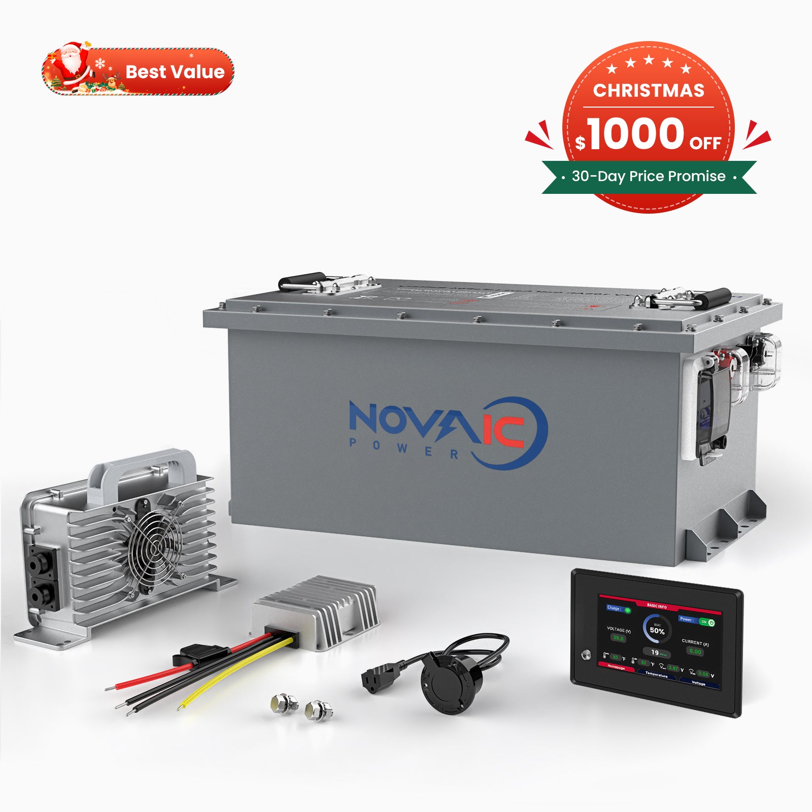 Novaic LT 36V 105Ah Lifepo4 Golf Cart Lithium Battery