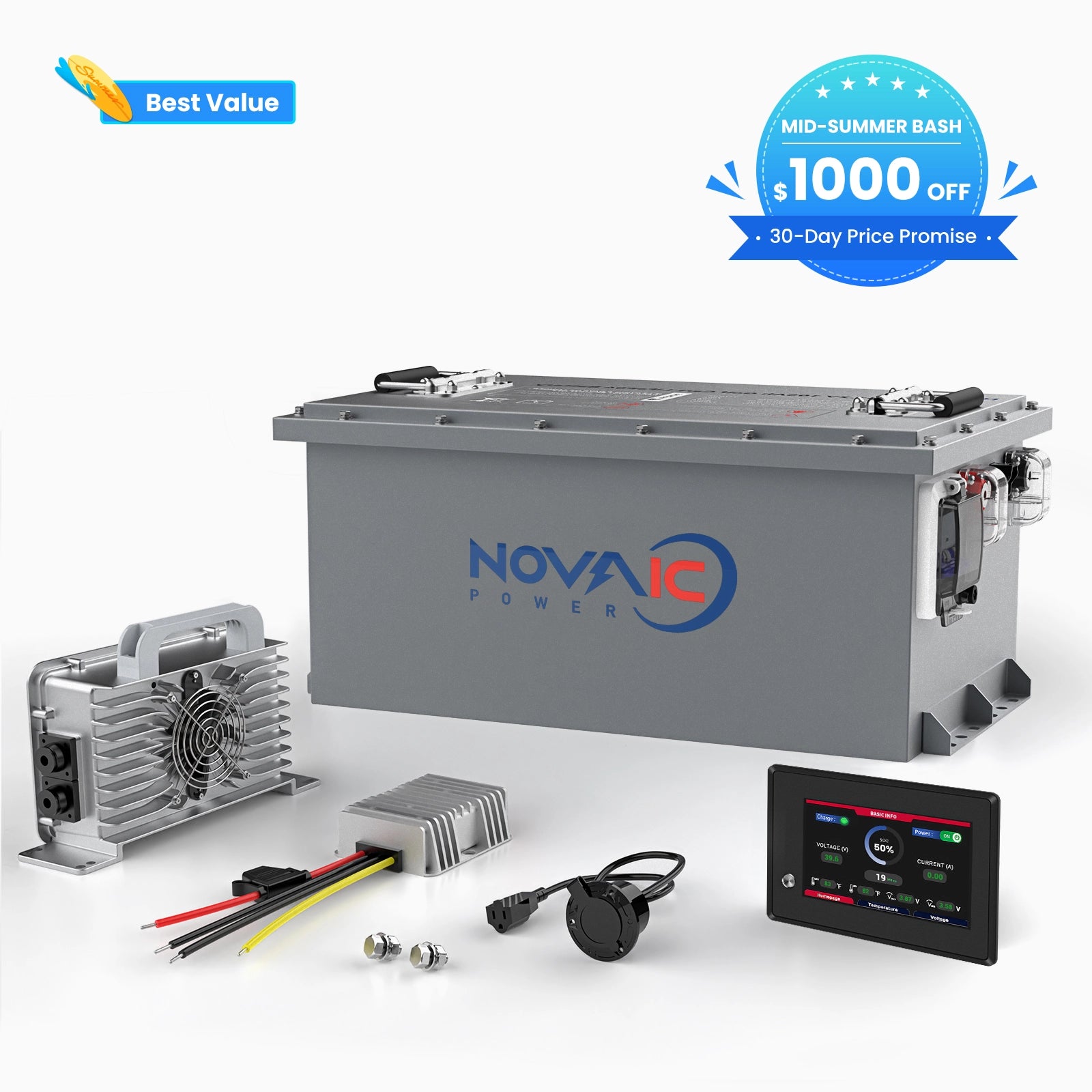 Novaic LT 48V 105Ah Lifepo4 Golf Cart Lithium Battery