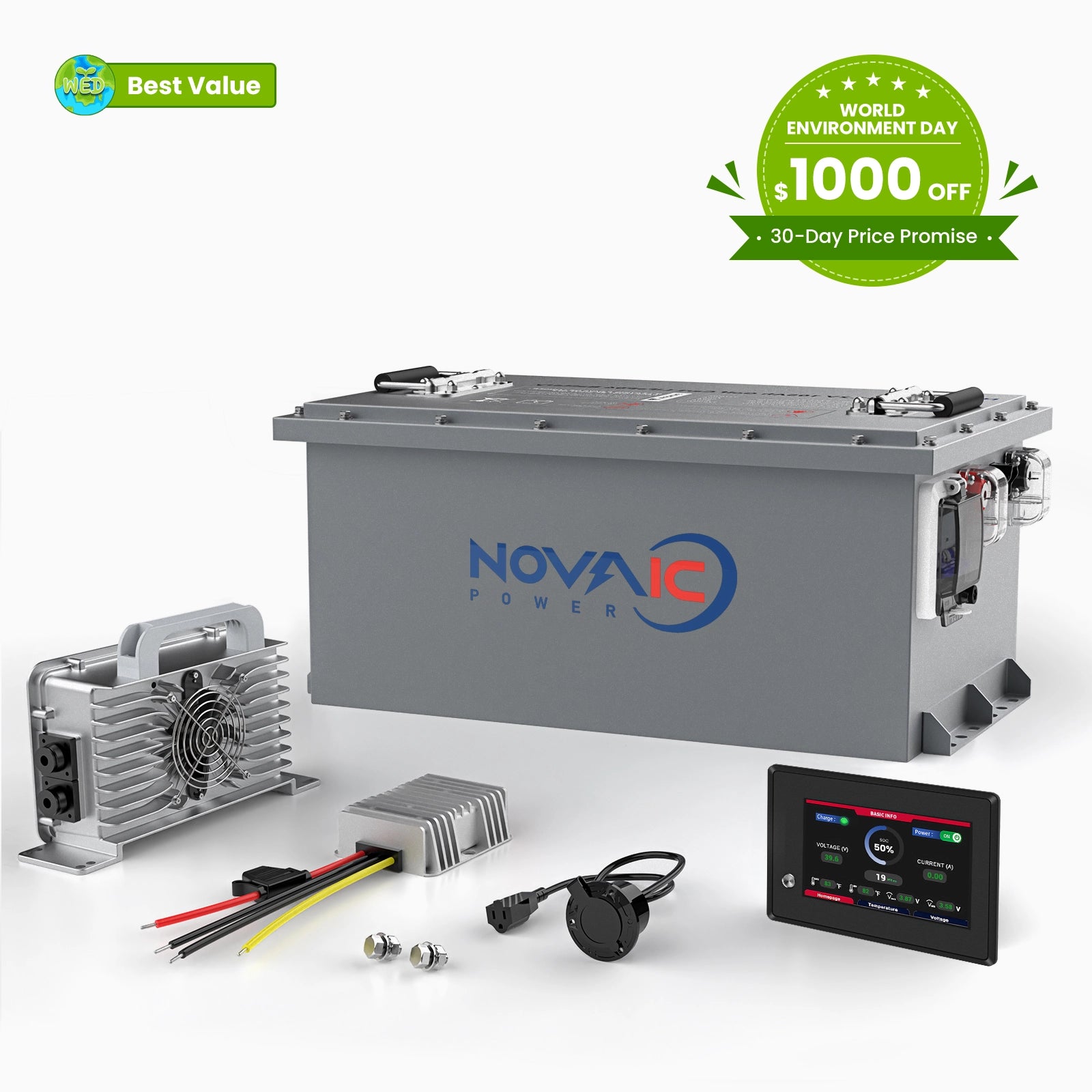 Novaic LT 48V 105Ah Lifepo4 Golf Cart Lithium Battery