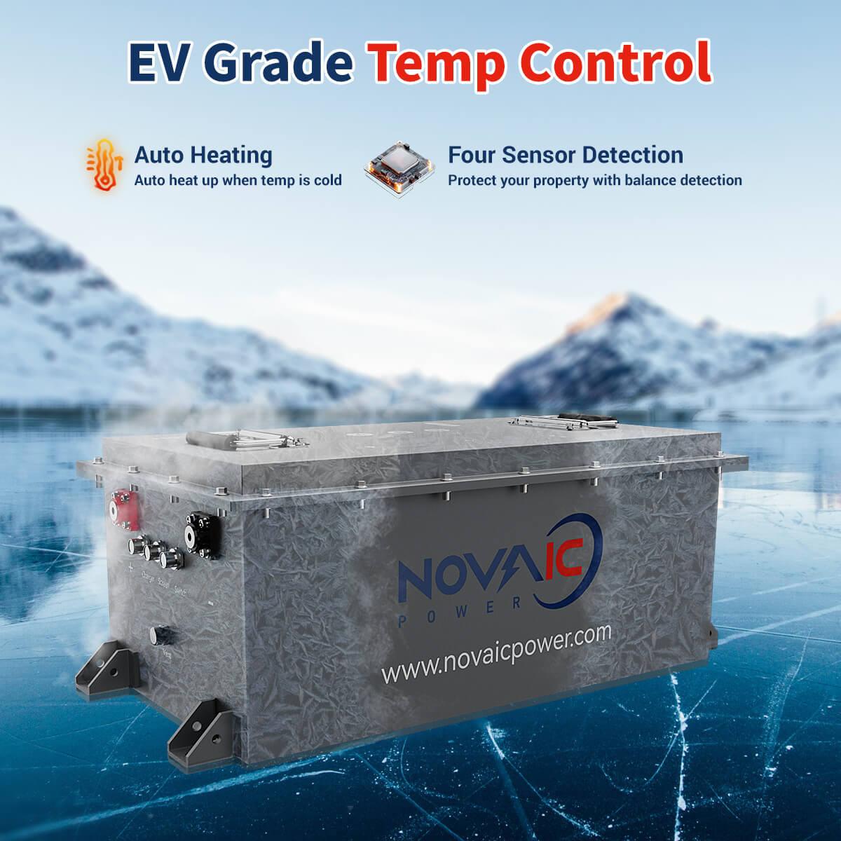 🔥Novaic GR 48V 105Ah Lifepo4 Golf Cart Lithium Battery