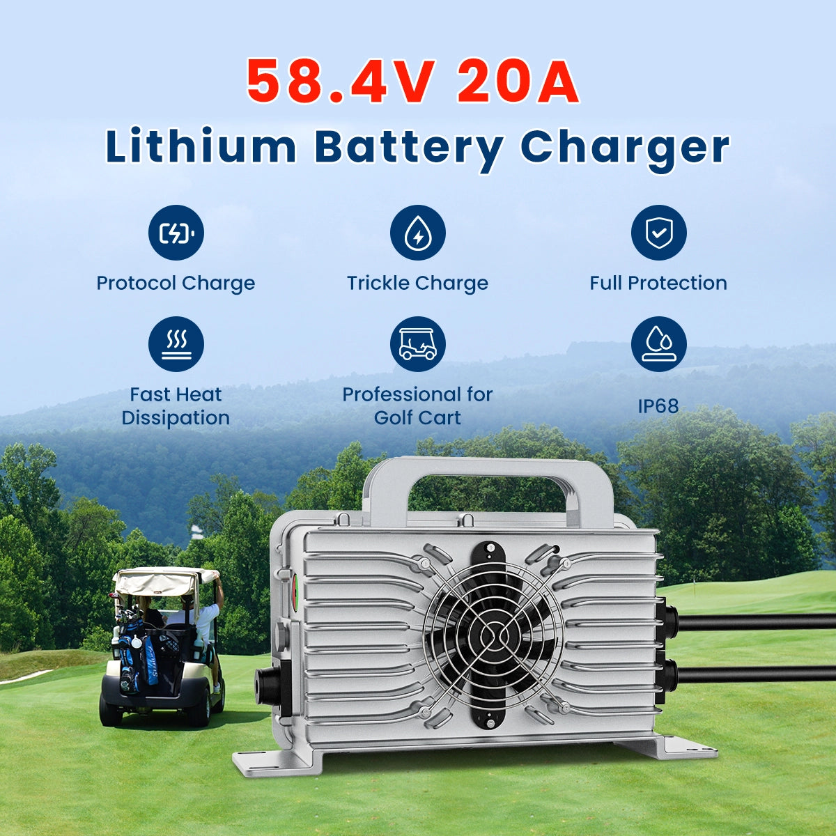 Novaic 48V Golf Cart Battery Charger