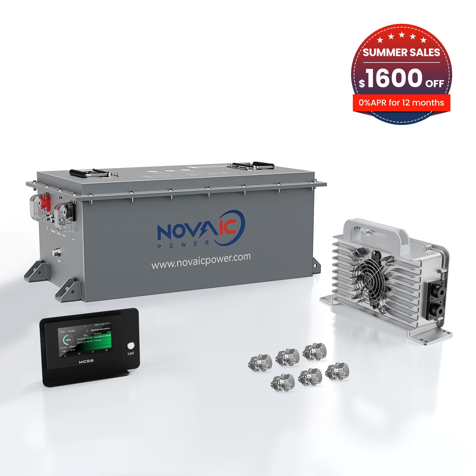 🔥Novaic GR 48V 105Ah Lifepo4 Golf Cart Lithium Battery